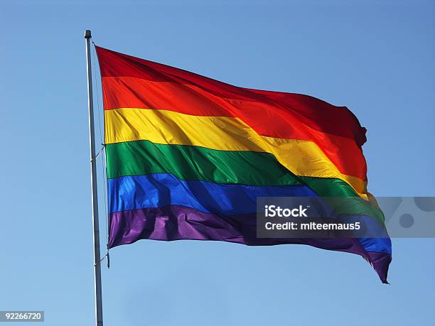 Rainbow Flagge Stockfoto und mehr Bilder von Begriffssymbol - Begriffssymbol, Blau, Bunt - Farbton