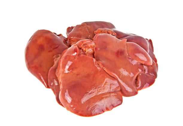 istock Raw chicken liver isolated on white background 922668686