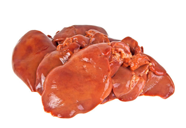 istock Raw chicken liver isolated on white background 922668716