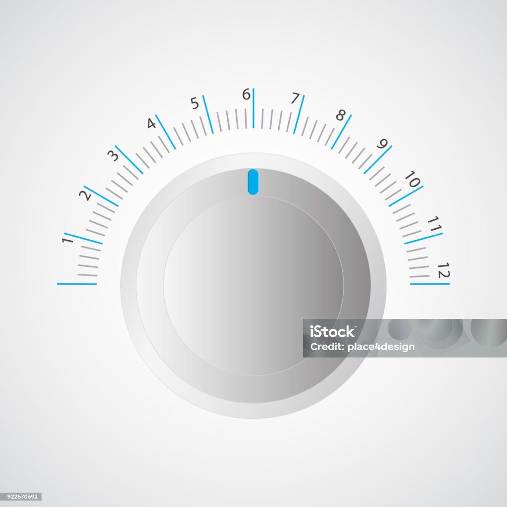 Volume Button Example Special Metallic Volume Button With Chrome Texture Vector Design Eps10 ...
