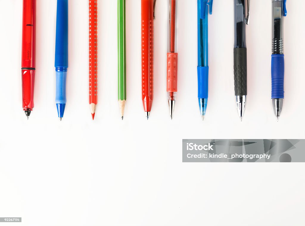 Writing Utensils Stock Photo - Download Image Now - Abstract, Arranging,  Backgrounds - iStock