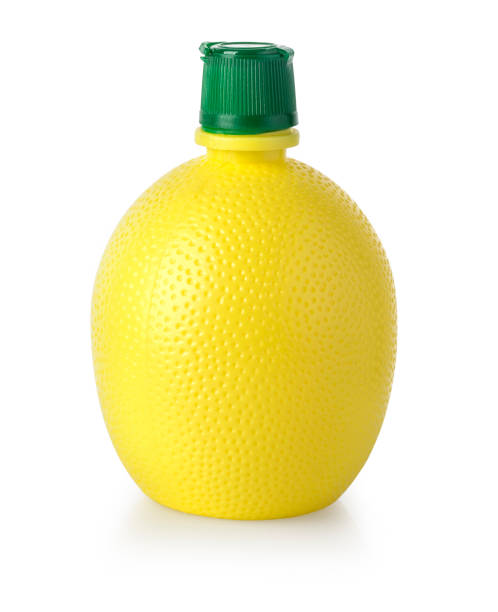 Plastic Lemon Bottle Stock Photo - Download Image Now - Bottle