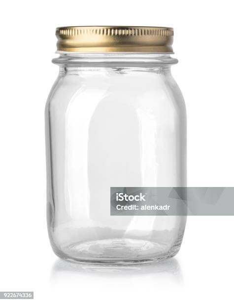 Leere Glas Jar Isoliert Stockfoto und mehr Bilder von Einmachglas - Einmachglas, Leer, Niemand