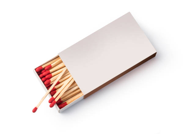 istock Box of matches, isolated 922676816