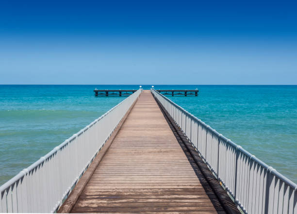 istock view of a wooden pier 922677186