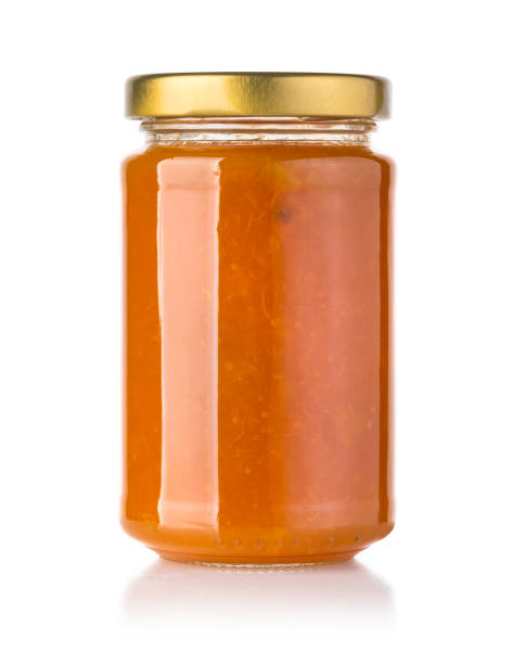 istock Jar of Apricot or peach jam 922677802