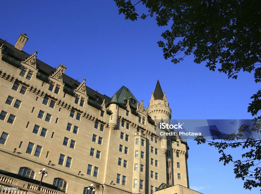 Low Angle Chateau Laurier  Chateau Laurier Stock Photo