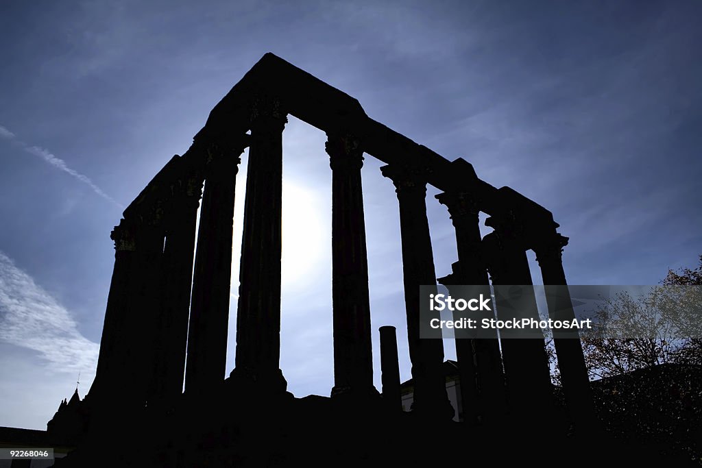 Römischer Tempel in Evora - Lizenzfrei Alt Stock-Foto