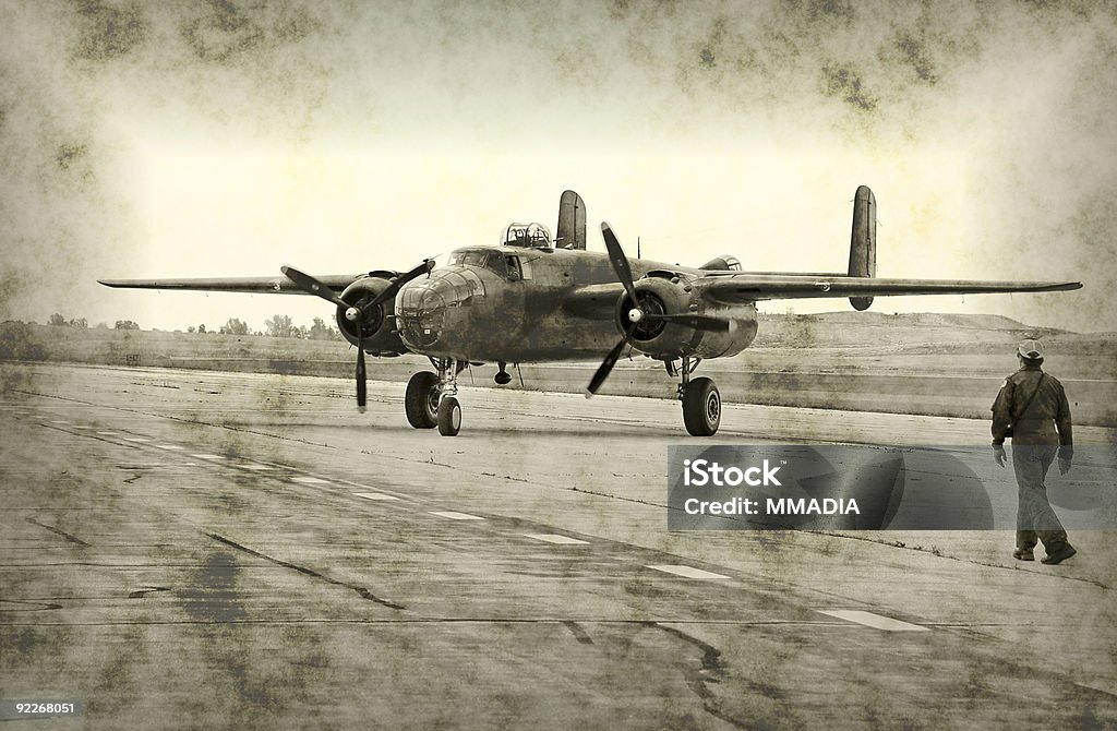 II Wojna Światowa samolotu i pilot - Zbiór zdjęć royalty-free (II Wojna Światowa)