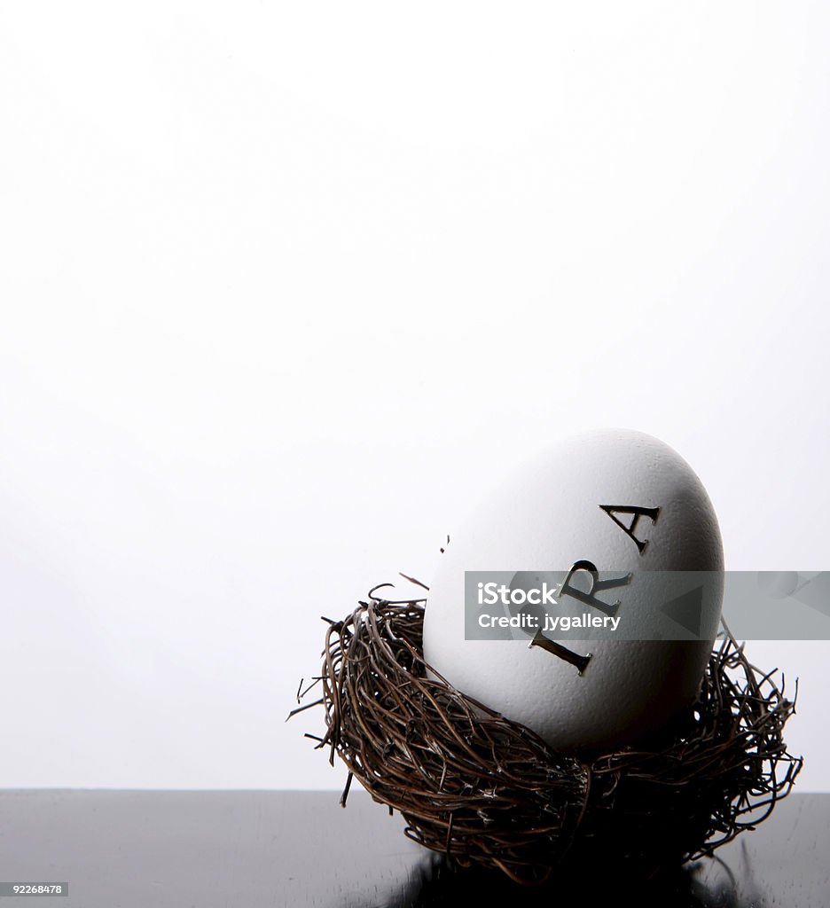 Investir dans votre IRA nest egg-Expression anglo-saxonne - Photo de Concepts libre de droits