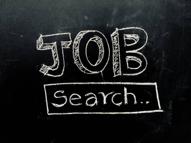 istock Job Search Handwritten on Blackboard 922686946
