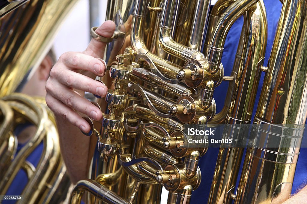 Tuba Player - Foto stock royalty-free di Attrezzatura