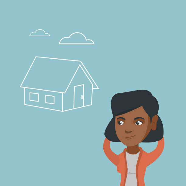 istock African woman dreaming about buying a new house 922689312