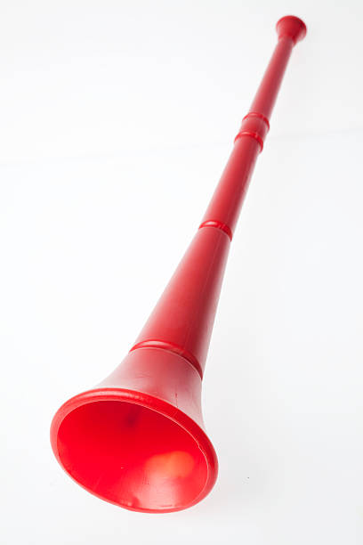 Red Vuvuzela Horn stock photo