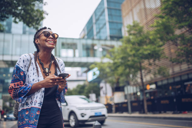 istock Pretty woman with phone 922696012