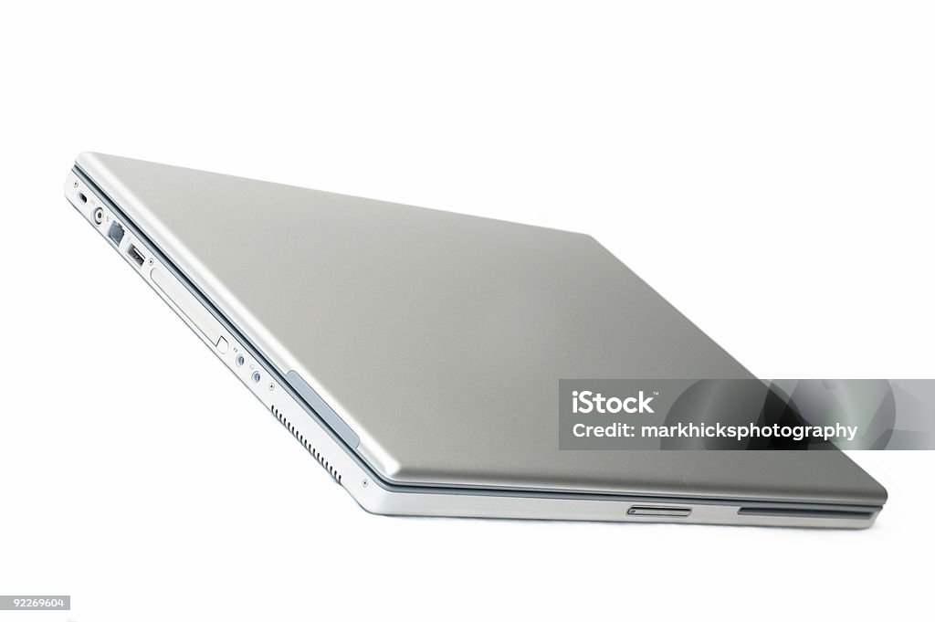 Silver portátil fechado#2 - Royalty-free Computador Portátil Foto de stock