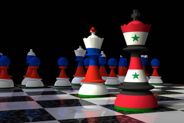 istock Russia and Syria Chess Standoff 922697062
