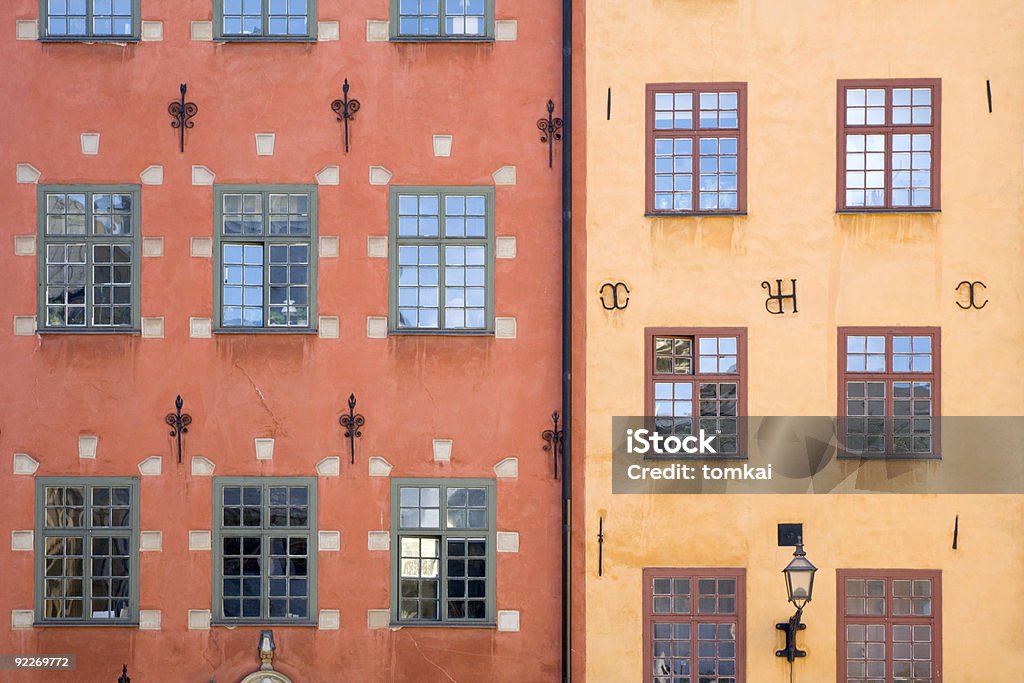 Fachadas de Estocolmo - Foto de stock de Arquitetura royalty-free