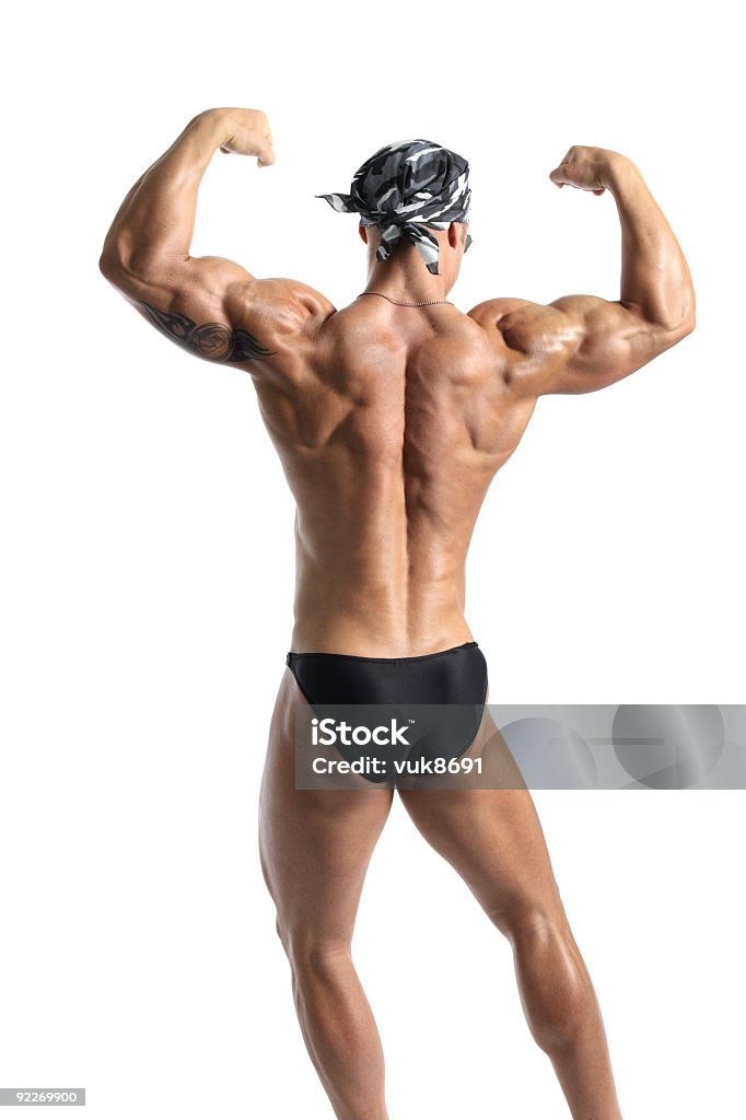 Homem Musculoso posando - Foto de stock de Academia de ginástica royalty-free