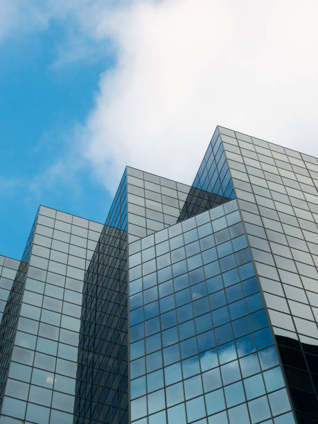 istock Skyscraper Structure Downtown in Montreal with Sky in Background 922699424