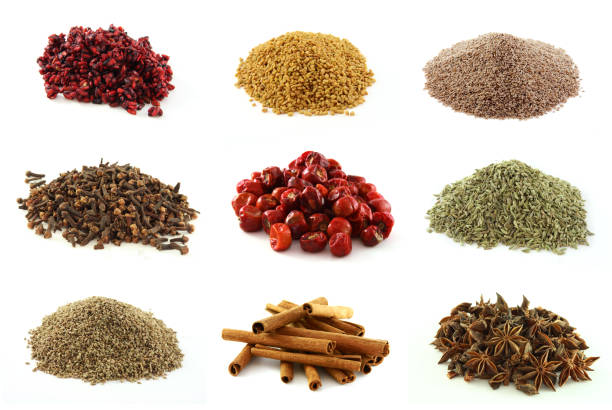 istock food Various kinds of nine exotic spices 92270065