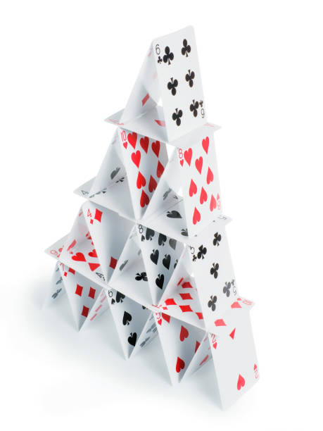 istock House of cards isolated with clipping path 922702080
