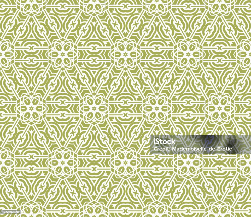 Decorative Geometric Seamless Pattern Vector Illustration For Interior ...