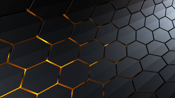istock Abstract futuristic hexagon 3d background 922704678