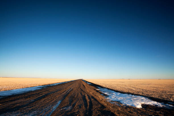 istock Country Road On The Prairie Saskatchewan Canada 922705252