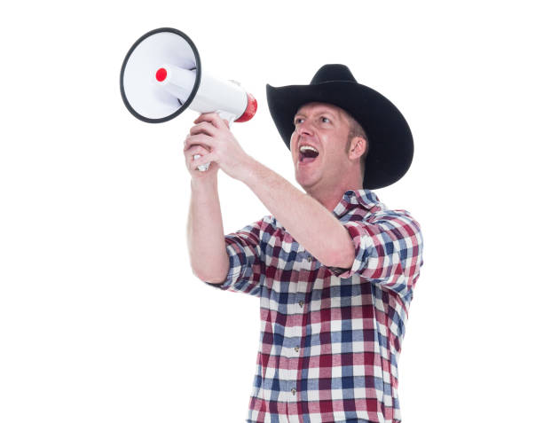 istock Man holding megaphone and yelling 922705616