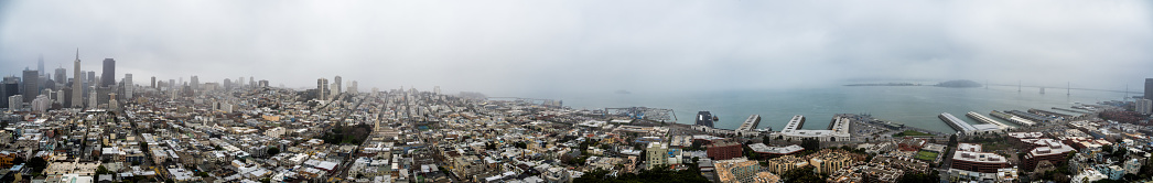 360 degree panorama of San Francisco from Telegraph Hill