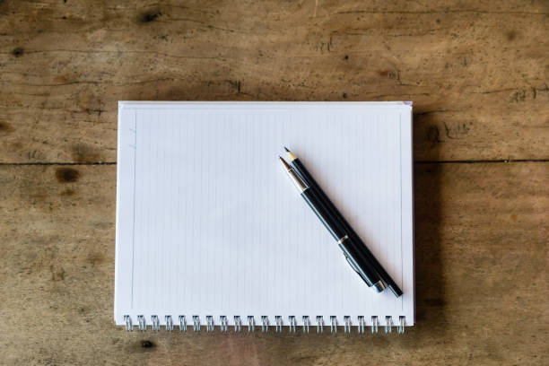 istock Top view of an office desk with copy space and a laptop 922711180