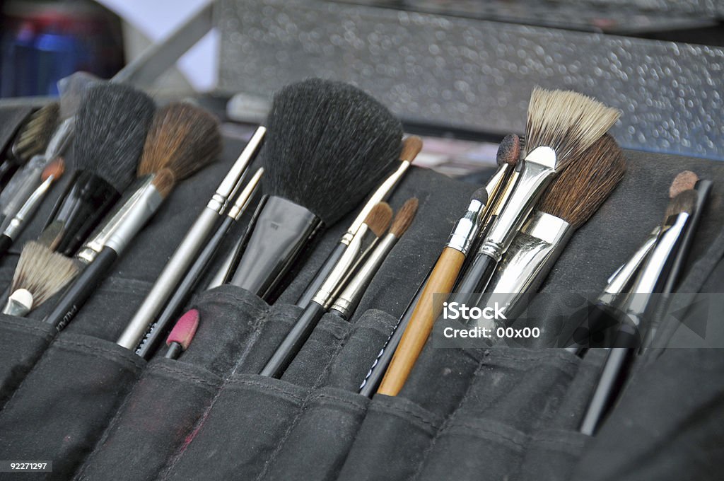 Make-Up Brushes  Animal Hair Stock Photo