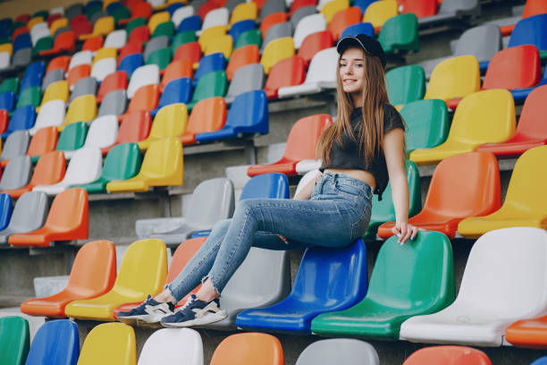 istock girl on a stadium 922713462