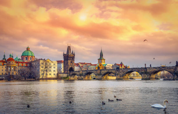 istock Famous Charles Bridge and tower, Prague, Czech Republic 922714808