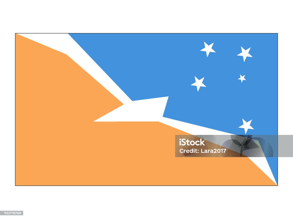 Flag of Tierra del Fuego Vector illustration of the flag of Tierra del Fuego Antarctica stock vector