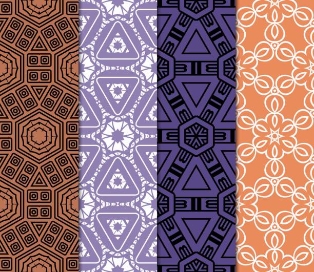 istock set of original seamless pattern with modern ornament. geometric style. fashion, interior design. vector 922716196