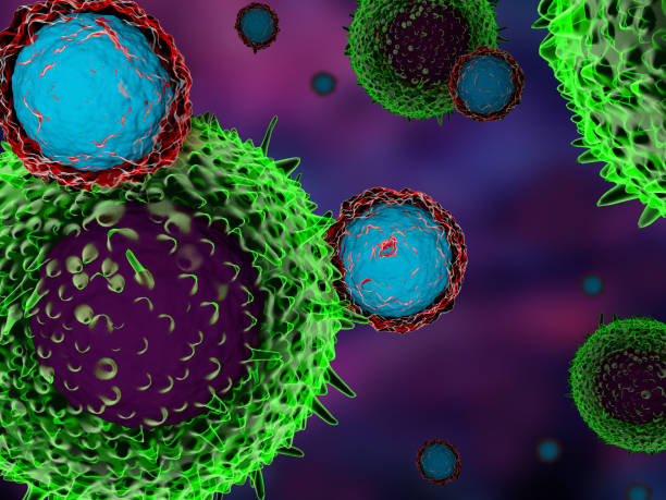 istock T cells attacking cancer cells 922717234