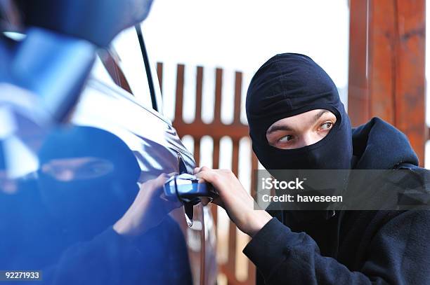 Car Thief Stock Photo - Download Image Now - Adult, Breaking, Burglar