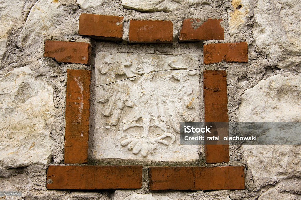 Старый Польский национальный emblem - �Стоковые фото Антиквариат роялти-фри