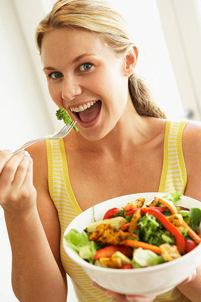 istock Woman Eating A Healthy Salad 92271965
