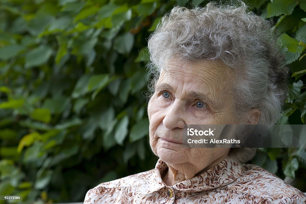 elderly woman  80-89 Years Stock Photo