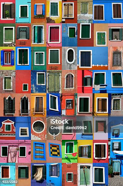 Insel Burano Vor Venedig Stockfoto und mehr Bilder von Architektur - Architektur, Außenaufnahme von Gebäuden, Bunt - Farbton