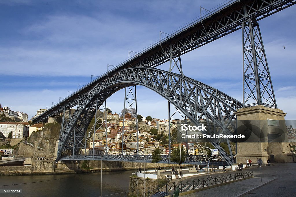 Oporto View with D. Luis Bridge  Bridge - Built Structure Stock Photo