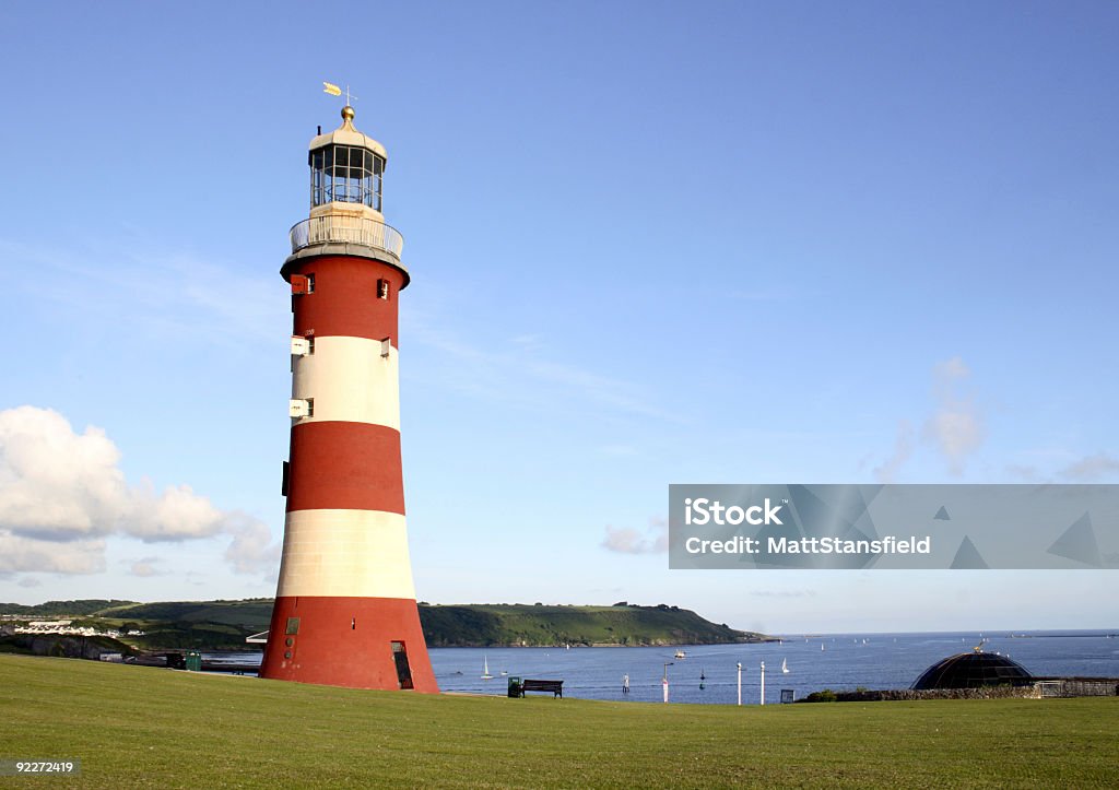 Phare de Smeaton Tower à Plymouth Hoe - Photo de Plymouth - Devon libre de droits