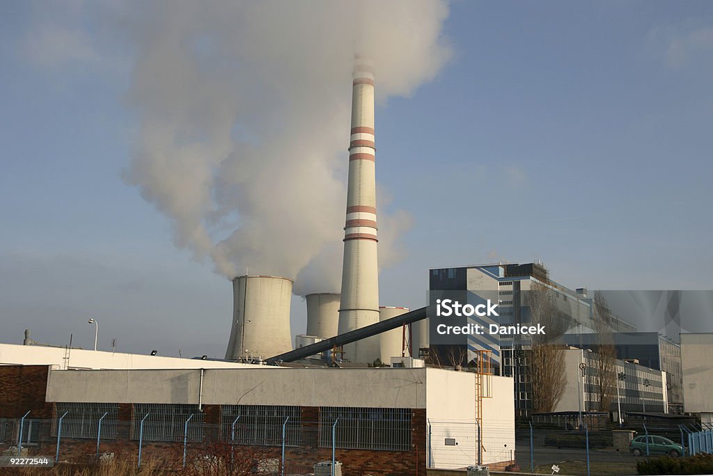 석탄 발전소 - 로열티 프리 0명 스톡 사진