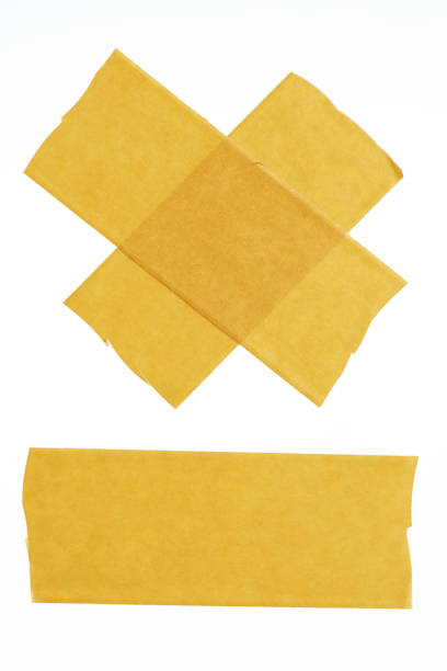 istock Line and cross shape from masking tape 922727342