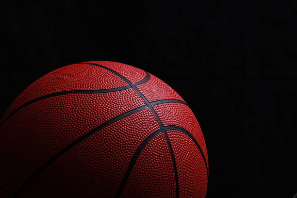 istock Isolated basketball on black 92272912