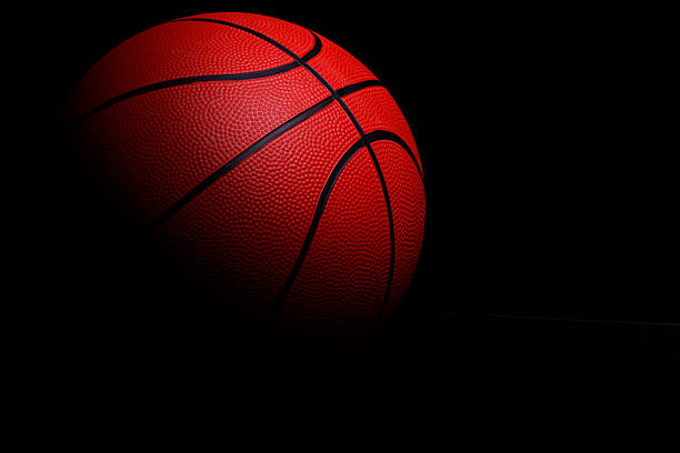 istock Isolated basketball on black 92272951