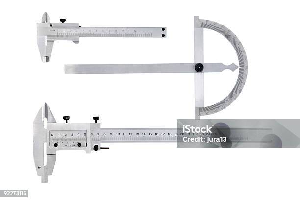 Instrumentos De Medição - Fotografias de stock e mais imagens de Aço - Aço, Aço Inoxidável, Branco